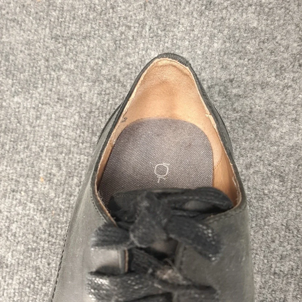 Men's Joe's Jeans Black Leather Oxfords Shoes Style Connor Size 9.5 M